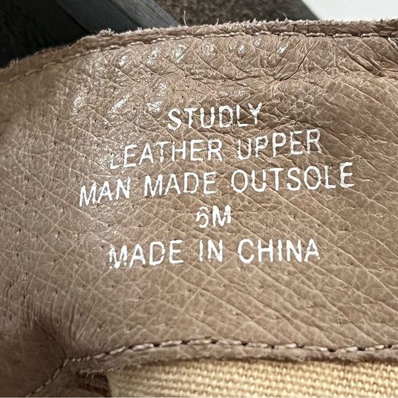 Matisse Womens Suede Ankle Boots Sz 6M Tan Zip Studded Booties Boho - Picture 3 of 11